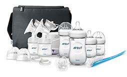 Coffrets cadeaux pour nourrissons de 0 &agrave; 6&nbsp;mois et d&eacute;butants&nbsp;: biberons, tire-lait Philips&nbsp;Avent